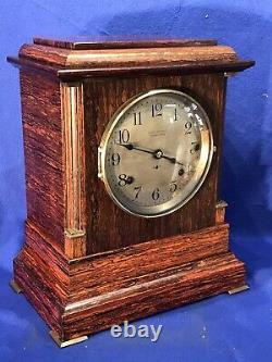 Vintage Antique USA Seth Thomas 4 Bell Sonora Chime Clock, Double Movement