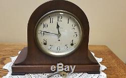 Vintage Antique Working Beehive SETH THOMAS Mantle Clock Chimes On 1/2 hr & hour