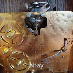 Vintage Clock mantle Seth Thomas 2 jewels 497 212 west Germany Key 8 days