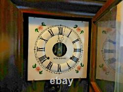 Vintage Eight Day Brass Clocks Made by Seth Thomas Weights Driven Pendulum Clock