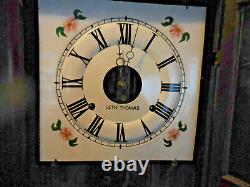 Vintage Eight Day Brass Clocks Made by Seth Thomas Weights Driven Pendulum Clock