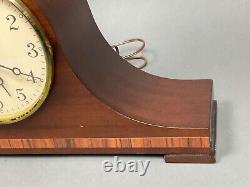 Vintage Electric Seth Thomas Antique Lynton 2-E Chime Wooden Mantle Clock