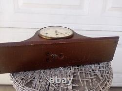 Vintage German Seth Thomas Mantel Clock Woodbury 1302a Mahogany