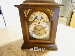 Vintage Key-wound Lunar Moonphase Seth Thomas Westminster Mantel Clock