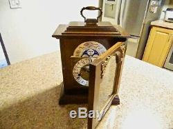 Vintage Key-wound Lunar Moonphase Seth Thomas Westminster Mantel Clock