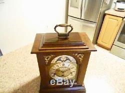 Vintage Key-wound Lunar Moonphase Seth Thomas Westminster Mantel Clock