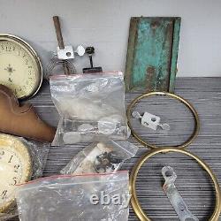 Vintage Large Clock Part Lots Chimes Face Springs Seth Thomas 120+ Pc