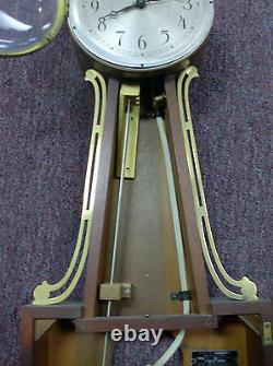 Vintage Large Seth Thomas Banjo Electric Wall Clock Model No# E505-000