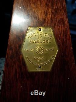 Vintage Metronome De Maelzel Made by Seth Thomas Clock Co. USA