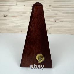 Vintage Metronome de Maelzel Wood Made By Seth Thomas Clock Co. USA WORKS