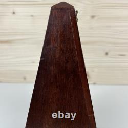 Vintage Metronome de Maelzel Wood Made By Seth Thomas Clock Co. USA WORKS