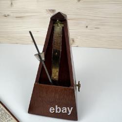 Vintage Metronome de Maelzel Wood Made By Seth Thomas Clock Co. USA WORKS