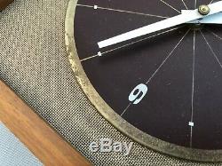 Vintage Mid Century Modern Wall Clock by Seth Thomas Precept