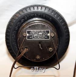 Vintage RARE Seth Thomas Goodrich Tire Desk Clock Advertising WORKS! USA