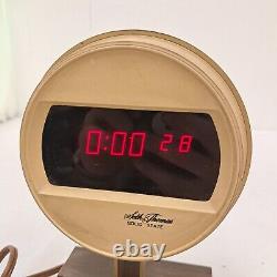 Vintage Rare Digital Seth Thomas Solid State Mid Century Clock Model 0869-000