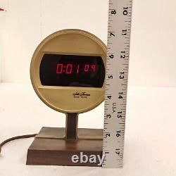 Vintage Rare Digital Seth Thomas Solid State Mid Century Clock Model 0869-000