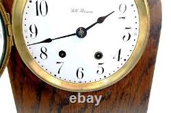 Vintage SETH THOMAS 14.5 Oak Beehive Shelf Clock 48 Movement RUNS / NO PENDULUM