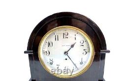 Vintage SETH THOMAS 9.5 Mahogany Beehive Shelf Clock 89 AL Movement WORKS