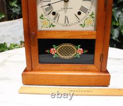 Vintage SETH THOMAS SHARON 7W WALNUT MANTEL CLOCK with Quartz Battery Works