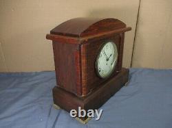 Vintage SETH THOMAS Sessions Duet 8-Day Mantle Clock Wiegel with Key & Paper Work