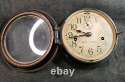 Vintage SETH THOMAS WWll Navy Ships Deck Clock (C4D4)