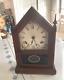 Vintage Seth Thomas Wood Sharon Steeple Chime Mantle Clock