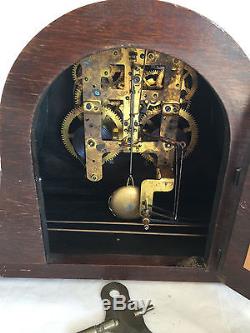 Vintage Seth Thomas 8 Day Quarter Hour Strike No. 89-L 7 Cymbal Mantle Clock