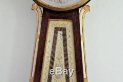 Vintage Seth Thomas 8 Day Springwound Banjo Clock with Eagle Finial 28