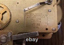 Vintage Seth Thomas 8710 W Germany 5 Hammer Westminster Chime Clock RUNS PERFECT