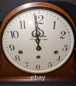 Vintage Seth Thomas A402-005 Westminster Chime Wooden Mantle Clock Tested Works