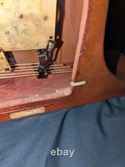 Vintage Seth Thomas A402-005 Westminster Chime Wooden Mantle Clock Tested Works