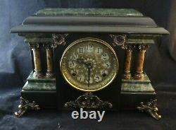 Vintage Seth Thomas Adamantine Ornate Mantle Clock, Case Only, No Clockworks