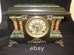 Vintage Seth Thomas Adamantine Ornate Mantle Clock, Case Only, No Clockworks