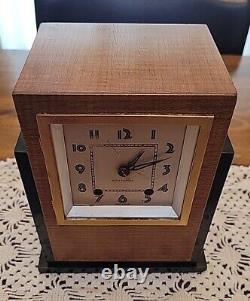 Vintage Seth Thomas Art Deco Mantel Clock, 8 Day Movement and Westminster Chime