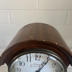 Vintage Seth Thomas Balloon Clock Inlaid Wood Case Read Description! Repair/part