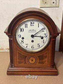 Vintage Seth Thomas Barrister Model Westminster Chime Inlaid Bracket Clock