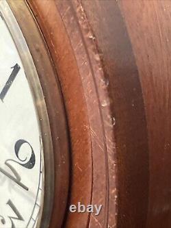 Vintage Seth Thomas Barrister Model Westminster Chime Inlaid Bracket Clock