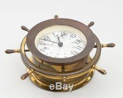 Vintage Seth Thomas Brass Maritime Ship's Bell Clock 1004 CORSAIR-W E537-000