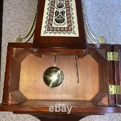 Vintage Seth Thomas Brookfield 6W Banjo Pendulum Wall Clock E899-159 With Key