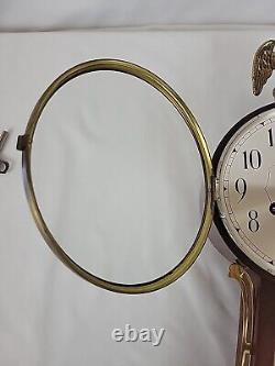 Vintage Seth Thomas Brookfield E 530 Wall Clock With Key And Pendulum