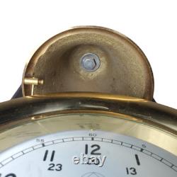 Vintage Seth Thomas Chesapeake Ship Wall Clock & Brass Bell Model 1047