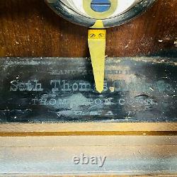 Vintage Seth Thomas Clock Co. Thomaston Conn. Windup Mantel Clock with Key