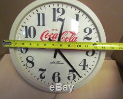 Vintage Seth Thomas Coca Cola Advertising Wall Clock All Original