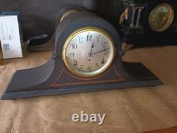 Vintage Seth Thomas Cymbal #5 Tambor Mantle Clock, Working