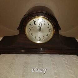 Vintage Seth Thomas Electric Mantel Clock USA Mahogany Case