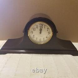 Vintage Seth Thomas Electric Mantel Clock USA Mahogany Case