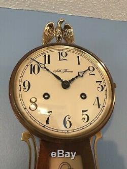 Vintage Seth Thomas Germany Key Wind War of 1812 31 Banjo Clock