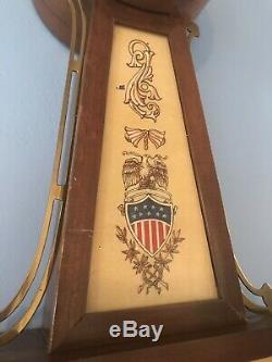 Vintage Seth Thomas Germany Key Wind War of 1812 31 Banjo Clock