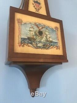 Vintage Seth Thomas Germany Key Wind War of 1812 31 Banjo Clock