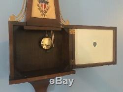 Vintage Seth Thomas Germany Key Wind War of 1812 31 Banjo Clock